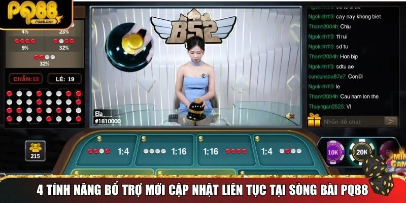Tính năng bổ trợ mới cập nhật tại sòng bài PQ88